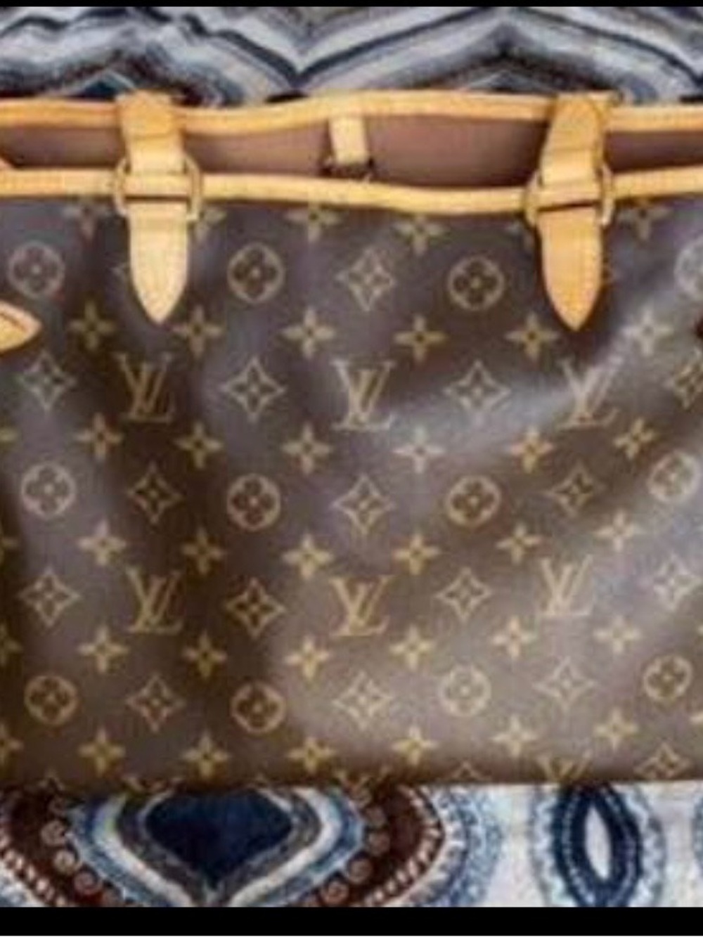 Louis Vuitton Monogram Canvas Tote with Vachetta Trim